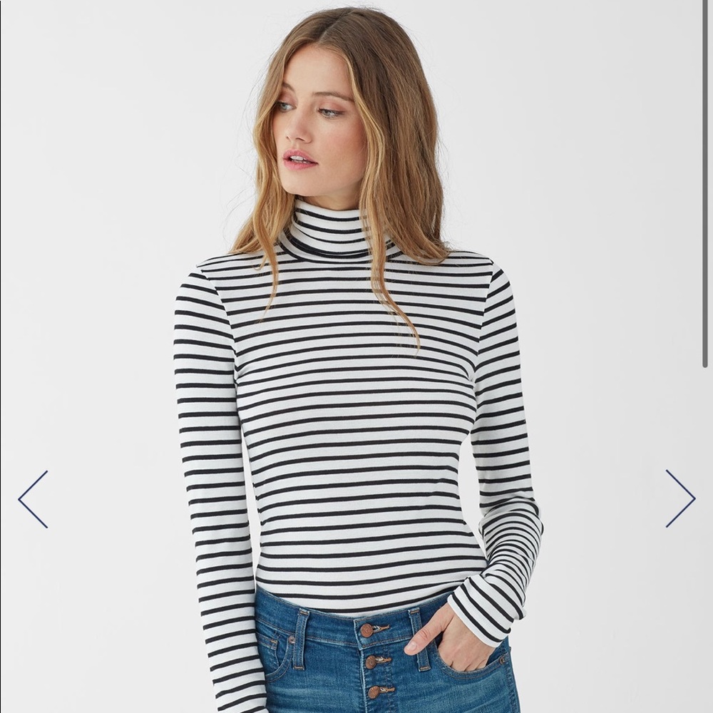 Splendid striped turtleneck